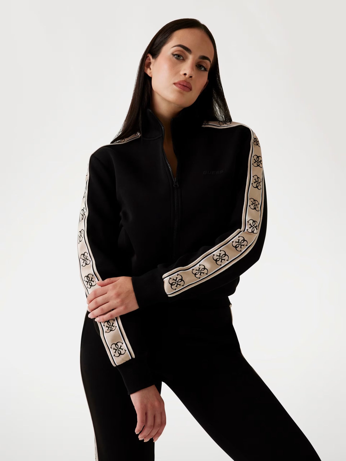 Guess V2YQ16KB3P2 Sweatshirt with logoed side band