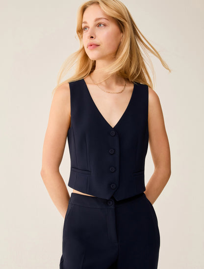 Penny Black PBPCALCINA - 1151016202000 Gilet slim fit in cady