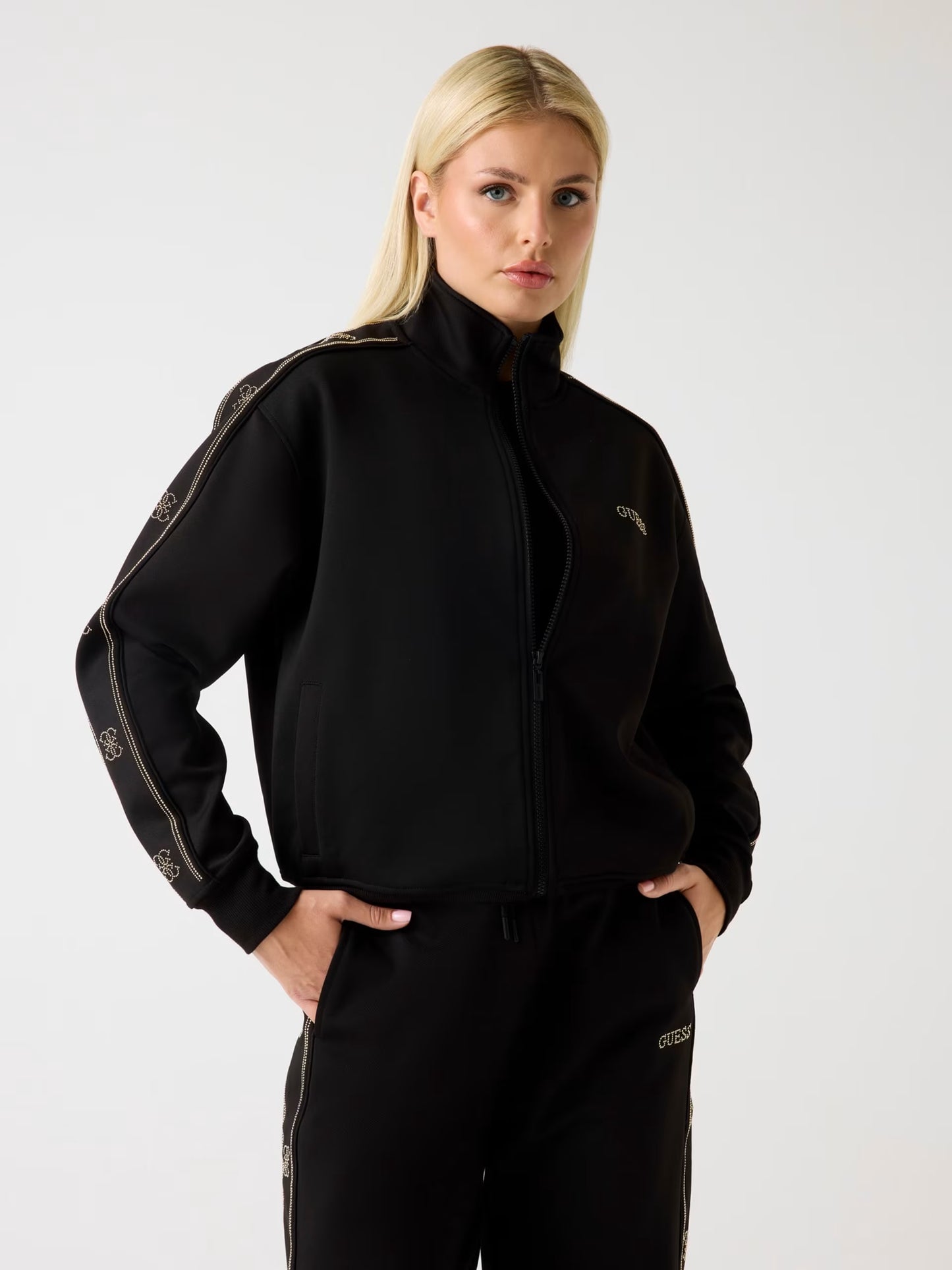 Guess V5BQ15KCX22 Felpa con zip completa