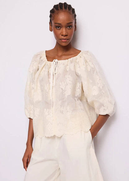 Gaudi 611FD45030 Camicia da donna con ricami floreali