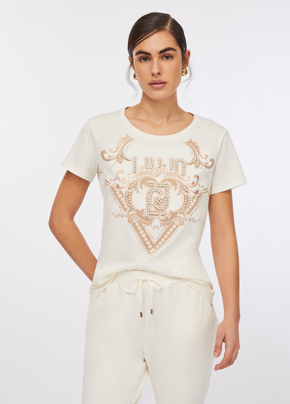 Liu Jo T-Shirt in cotone TF5280JS923M9818