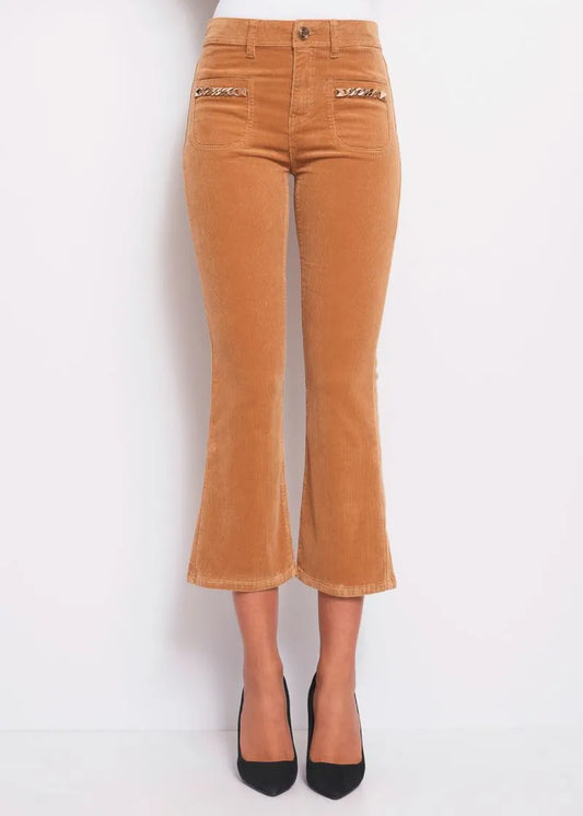 GAUDI velvet flare trousers article _321BD25014_2350 