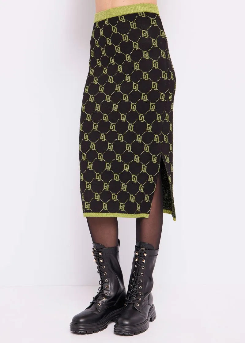 Gaudi jacquard logo skirt MOD. 231_321BD73002_325016-01 