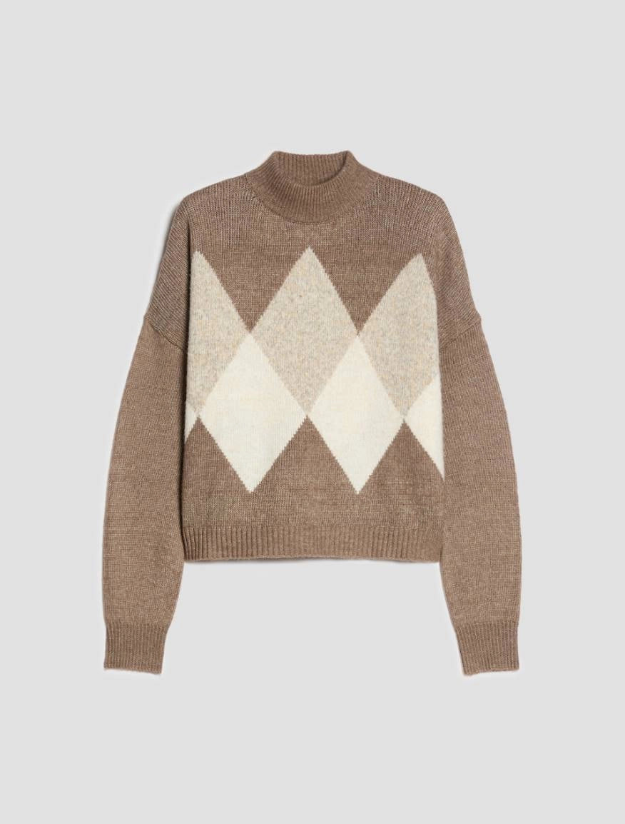Maglia con rombi a intarsio - FANGO PENNY BLACK   PBKCANDORE