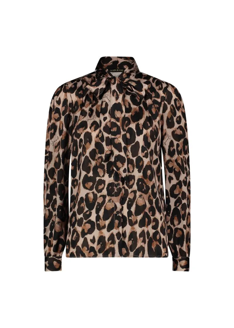 Nuova Collezione Camicia animalier in raso GAUDI ARTICOLO 421BD45005