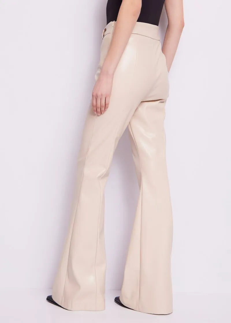 Pantaloni in similpelle beige GAUDI ARTICOLO 421FD28005_3208