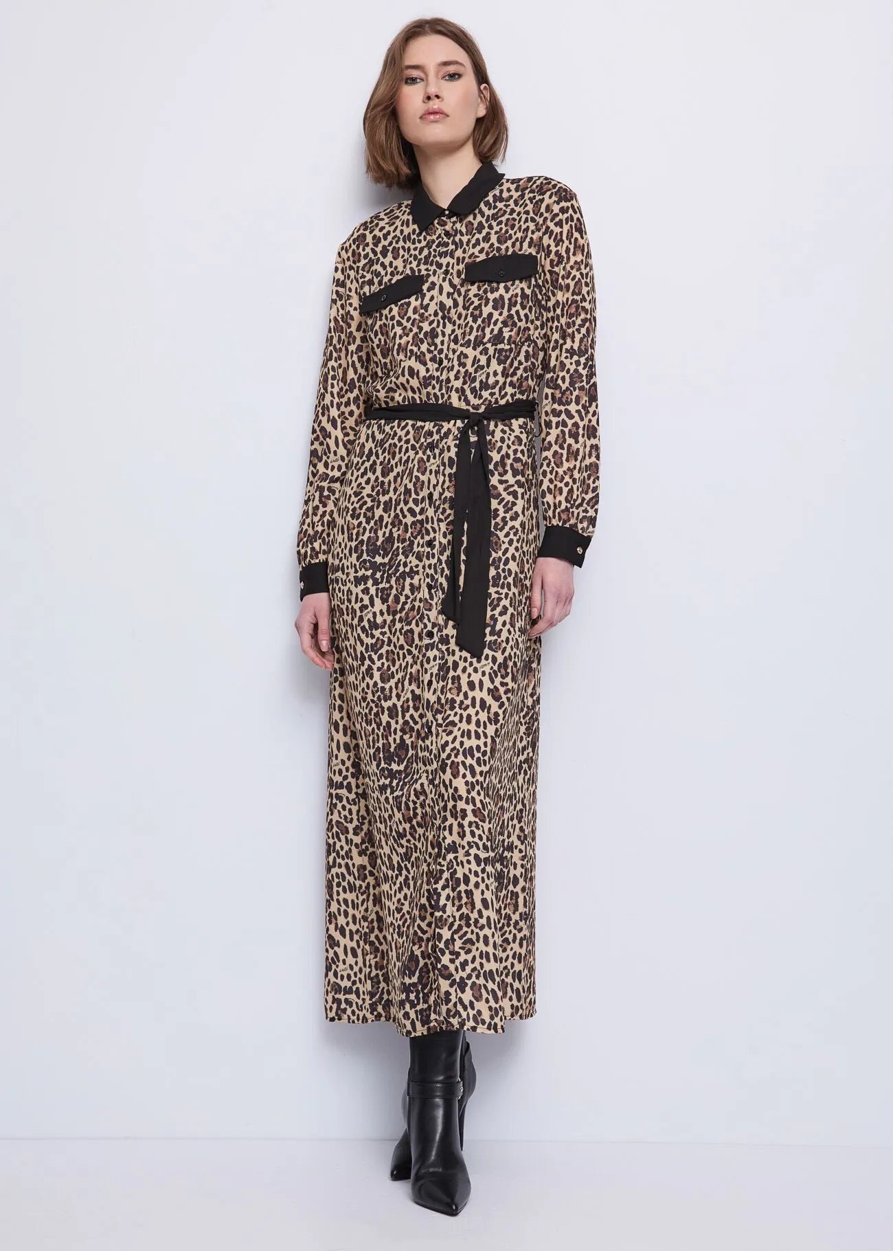 Abito chemisier da donna con cintura GAUDI 521BD15010_525028-01