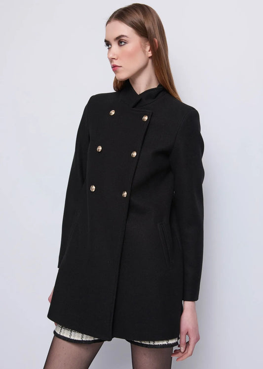 Cappotto da donna doppiopetto con bottoni dorati GAUDI 521BD35018_2001