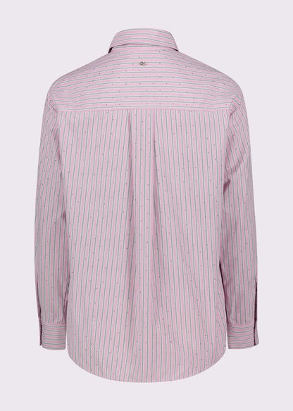 Camicia da donna con motivo a righe e strass GAUDI 521BD45001_525023-01