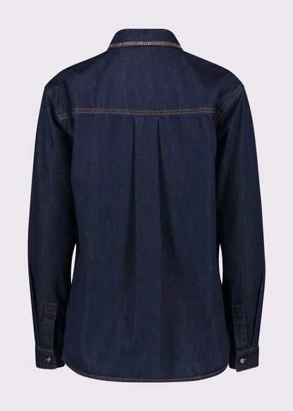 Camicia da donna in denim con strass GAUDI