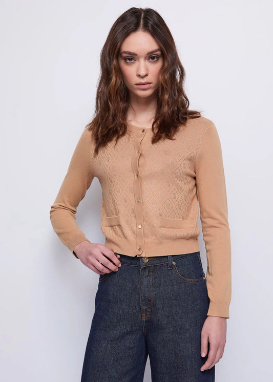 Cardigan da donna con bottoni dorati GAUDI 521BD53002_2369