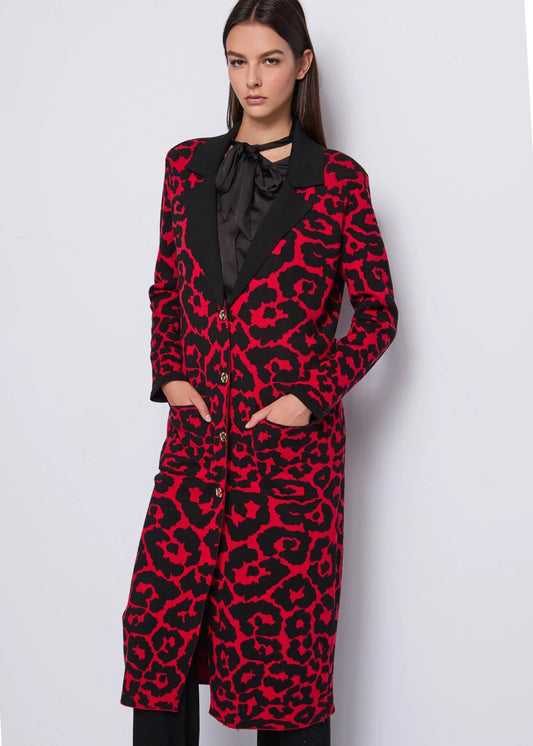 Cappotto in maglia maculato art. 521DD33002 Denny Rose