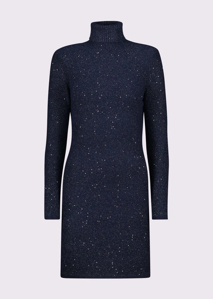 Abito blu da donna in filato con paillettes GAUDI 521FD13011_2801