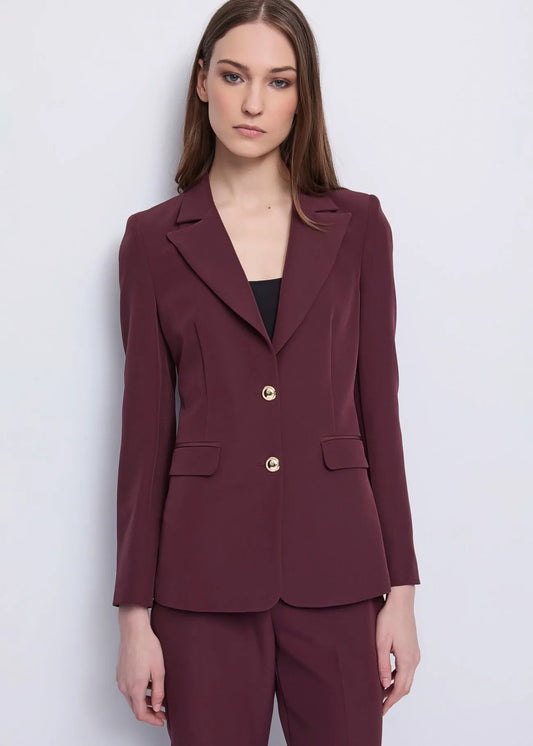 Blazer bordeaux da donna in tessuto tecnico GAUDI 521FD35024_2434