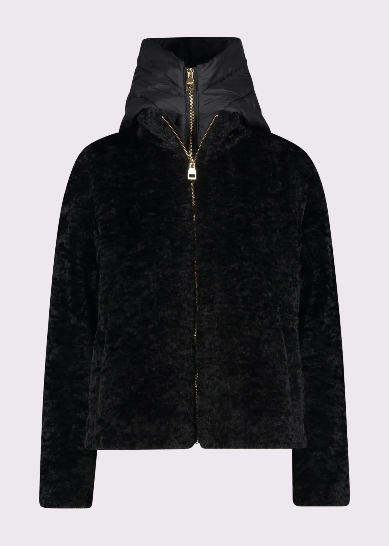 Giacca nera da donna con cappuccio GAUDI 521FD39002_2001