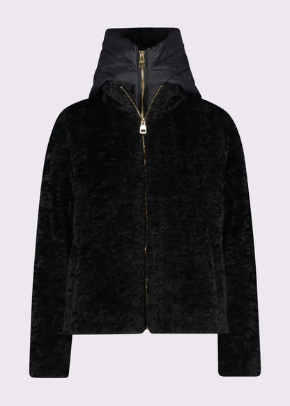 Giacca nera da donna con cappuccio GAUDI 521FD39002_2001