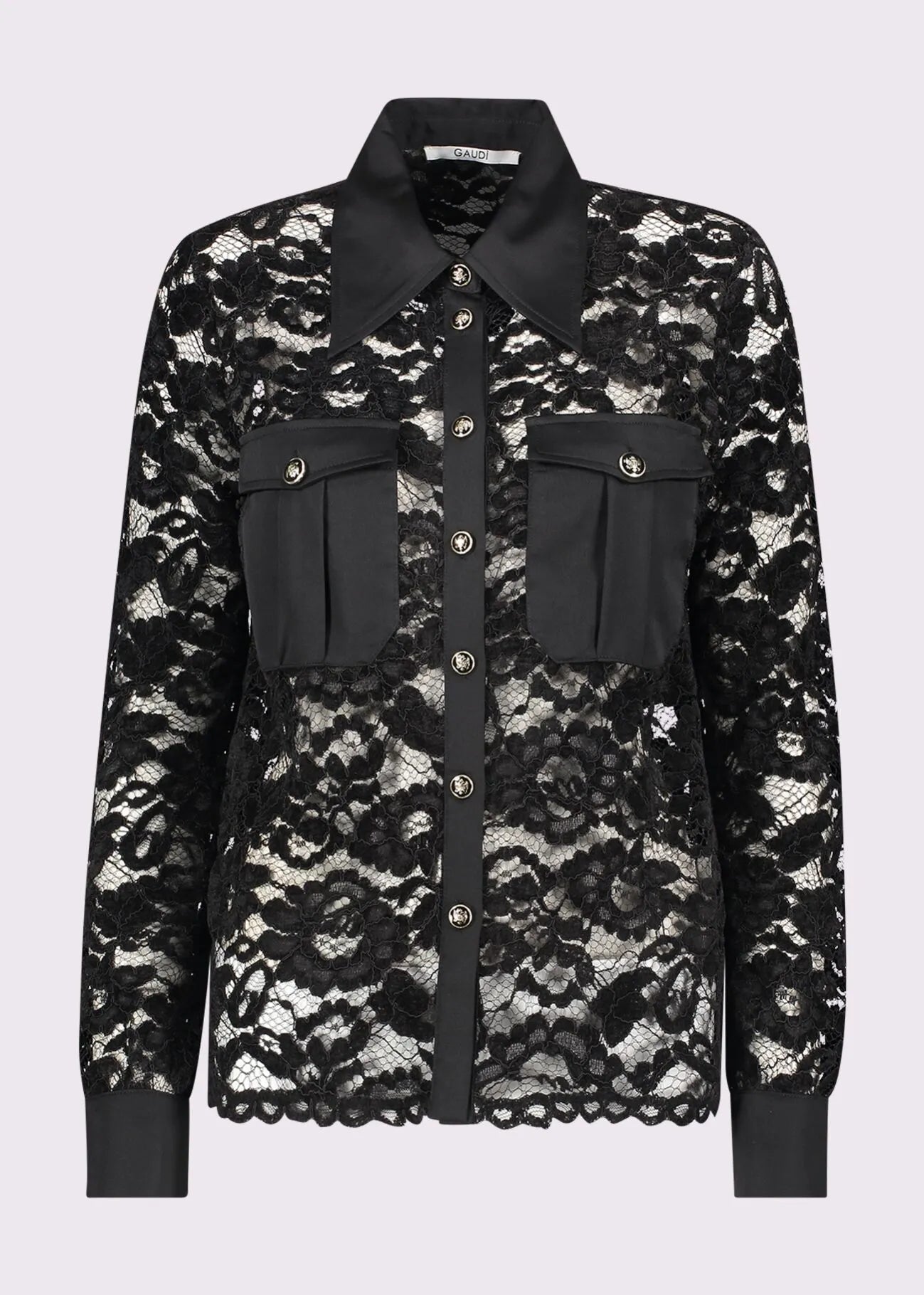 Camicia da donna in pizzo floreale GAUDI 521FD45007_2001