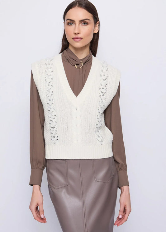 Gilet da donna con strass GAUDI 521FD53017_3213