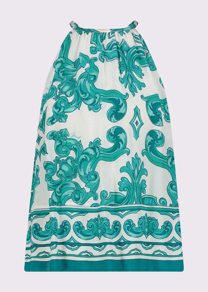 Top da donna bianco e verde con scollo all'americana ARTICOLO 511FD45034 GAUDI