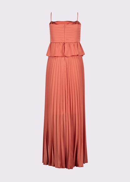 Abito lungo plissé in georgette  511DD15063 DENNY ROSE