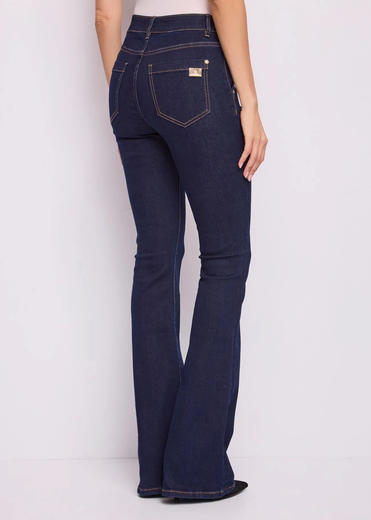 Gaudi 621BD26036 Jeans flare da donna con piega