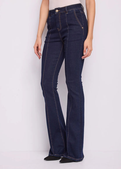 Gaudi 621BD26036 Jeans flare da donna con piega