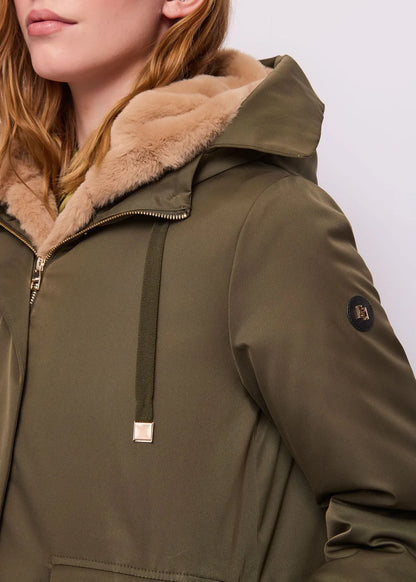 Gaudi Parka da donna con pelliccia sintetica