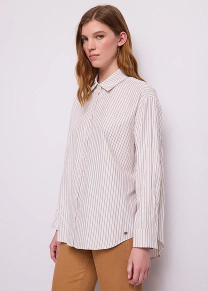 Gaudi 621BD45002 Camicia da donna in popeline a righe