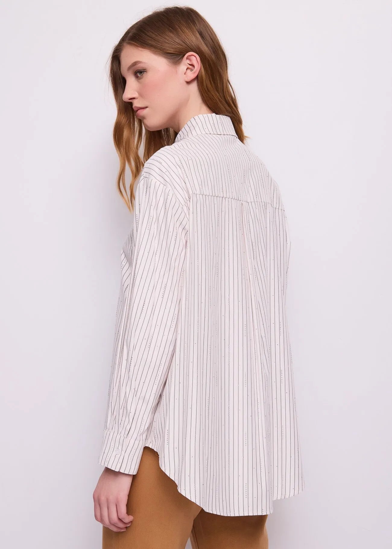 Gaudi 621BD45002 Camicia da donna in popeline a righe