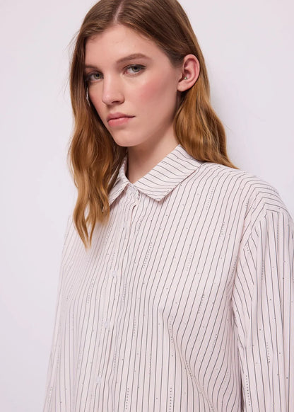 Gaudi 621BD45002 Camicia da donna in popeline a righe