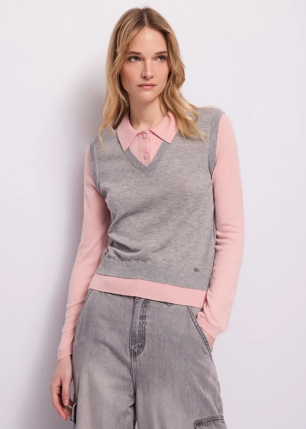 Gaudi 621BD53006 Polo da donna in maglia di lana
