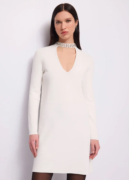 Abito corto da donna in maglia con strass GAUDI 621FD13011
