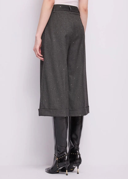 Pantaloni da donna con piega e risvolto GAUDI 621FD25015 01