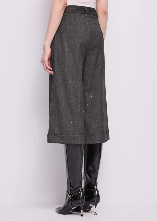 Pantaloni da donna con piega e risvolto GAUDI 621FD25015 01