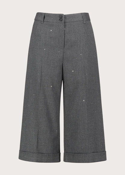 Pantaloni da donna con piega e risvolto GAUDI 621FD25015 01