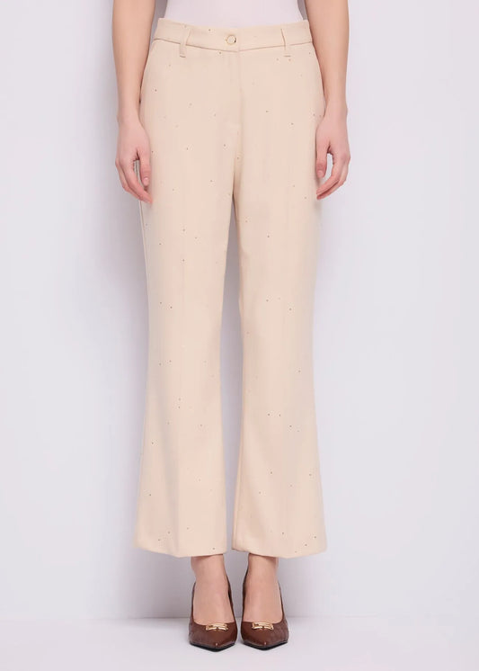 Nuova Collezione Pantaloni flare cropped da donna con piega GAUDI 621FD25017 02