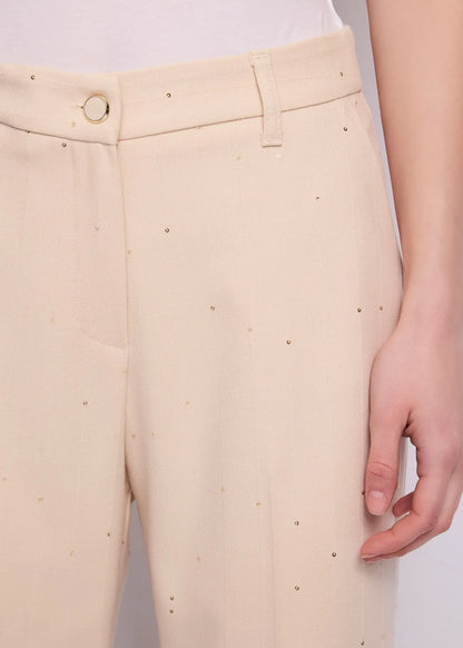 Nuova Collezione Pantaloni flare cropped da donna con piega GAUDI 621FD25017 02