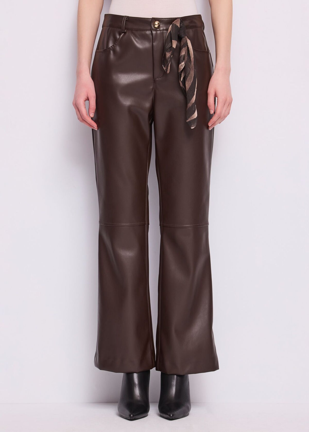 Nuova Collezione Pantaloni flare cropped da donna con foulard GAUDI 621FD28003_4304