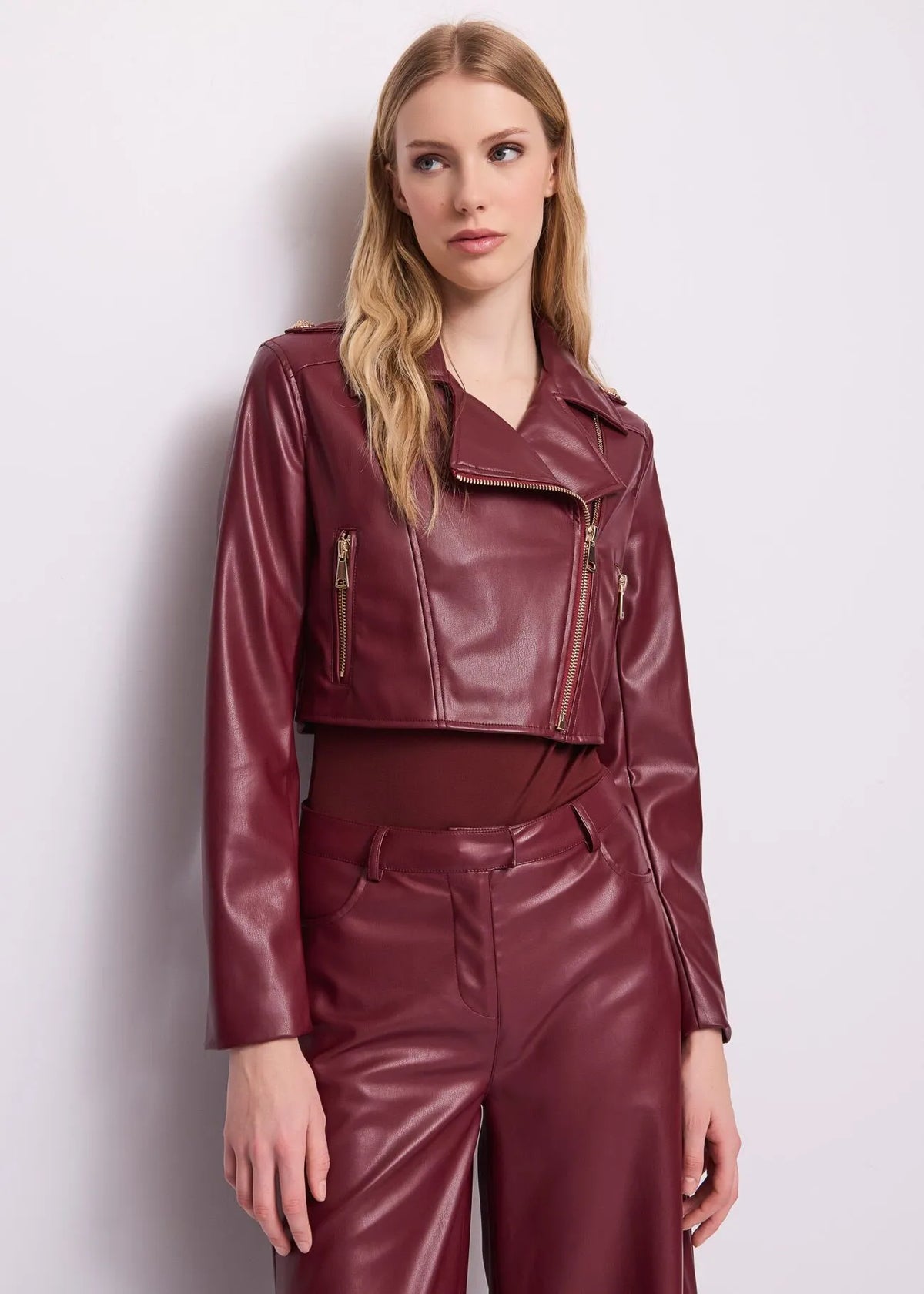 Nuova Collezione Giacca biker da donna con revers e zip GAUDI 621FD38004_2615