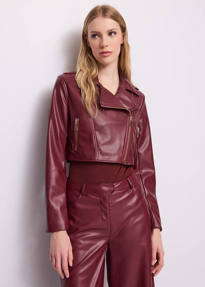 Nuova Collezione Giacca biker da donna con revers e zip GAUDI 621FD38004_2615