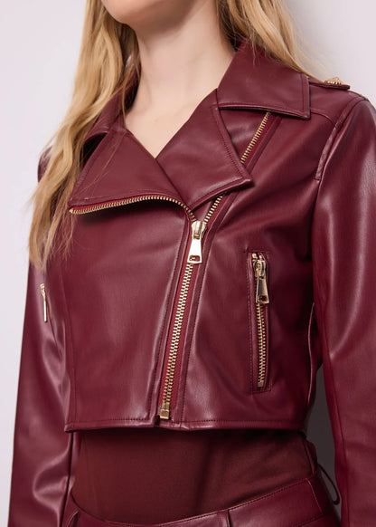 Nuova Collezione Giacca biker da donna con revers e zip GAUDI 621FD38004_2615
