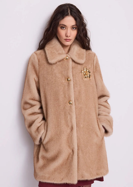 Nuova Collezione Cappotto da donna con spilla GAUDI 621FD39003_2249