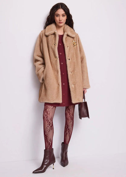 Nuova Collezione Cappotto da donna con spilla GAUDI 621FD39003_2249