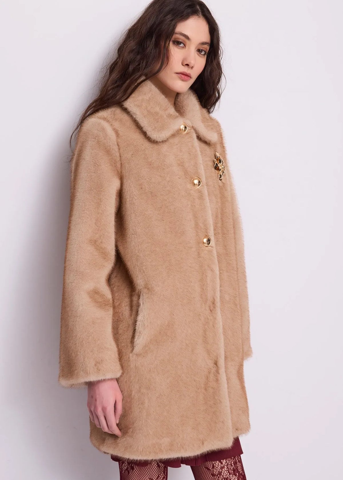 Nuova Collezione Cappotto da donna con spilla GAUDI 621FD39003_2249