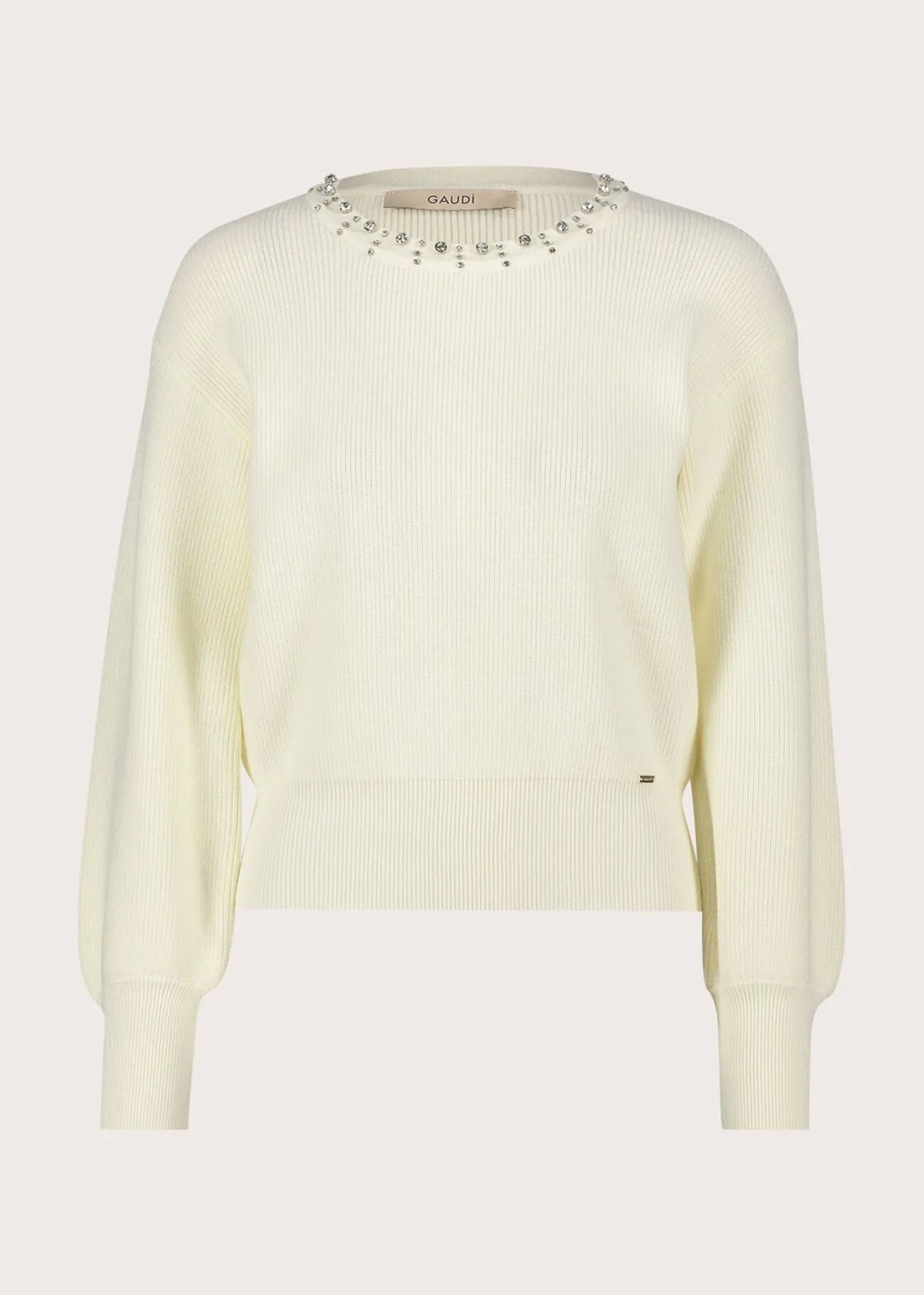 Maglia girocollo da donna con strass GAUDI      621FD53002