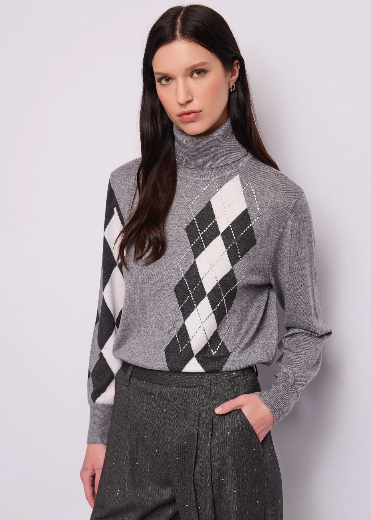 Gaudi Maglia da donna in filato jacquard