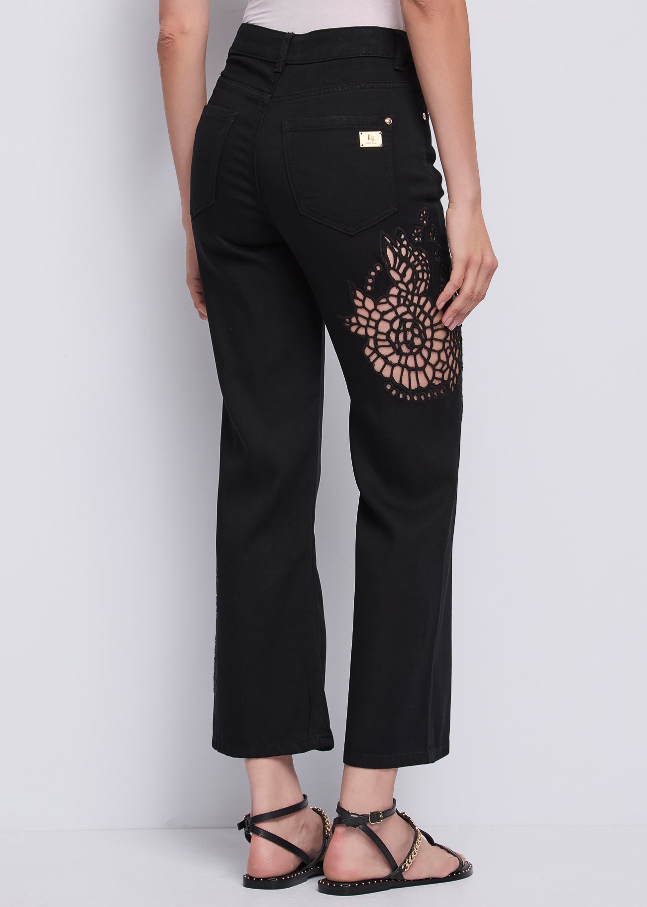 Gaudi 611BD25021 Pantalone con ricamo