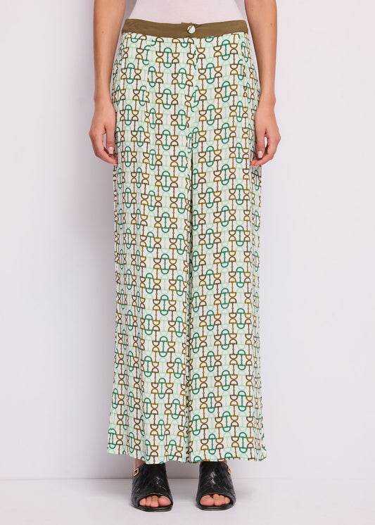 Gaudi 611BD25033 Pantalone Lungo Stampato