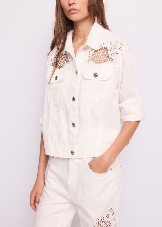 Gaudi 611BD35016 Giubbotto Corto con Ricamo