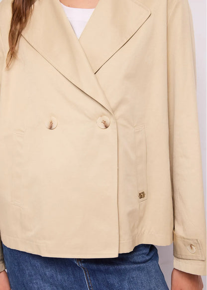 Women's double-breasted pea coat with buttons GAUDI 611BD35021_2245